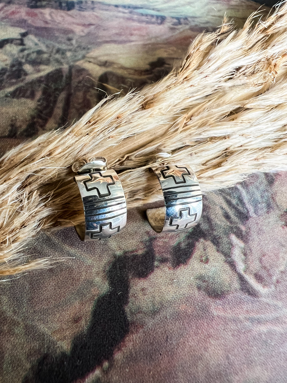 Petite Aztec Hoop (Variations Available)