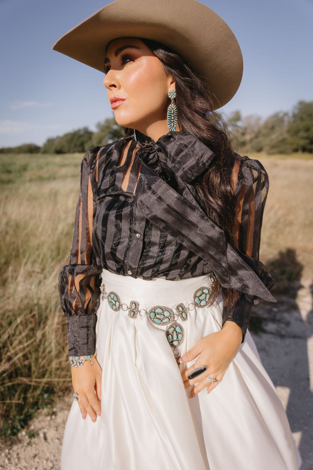 Black Bow Blouse