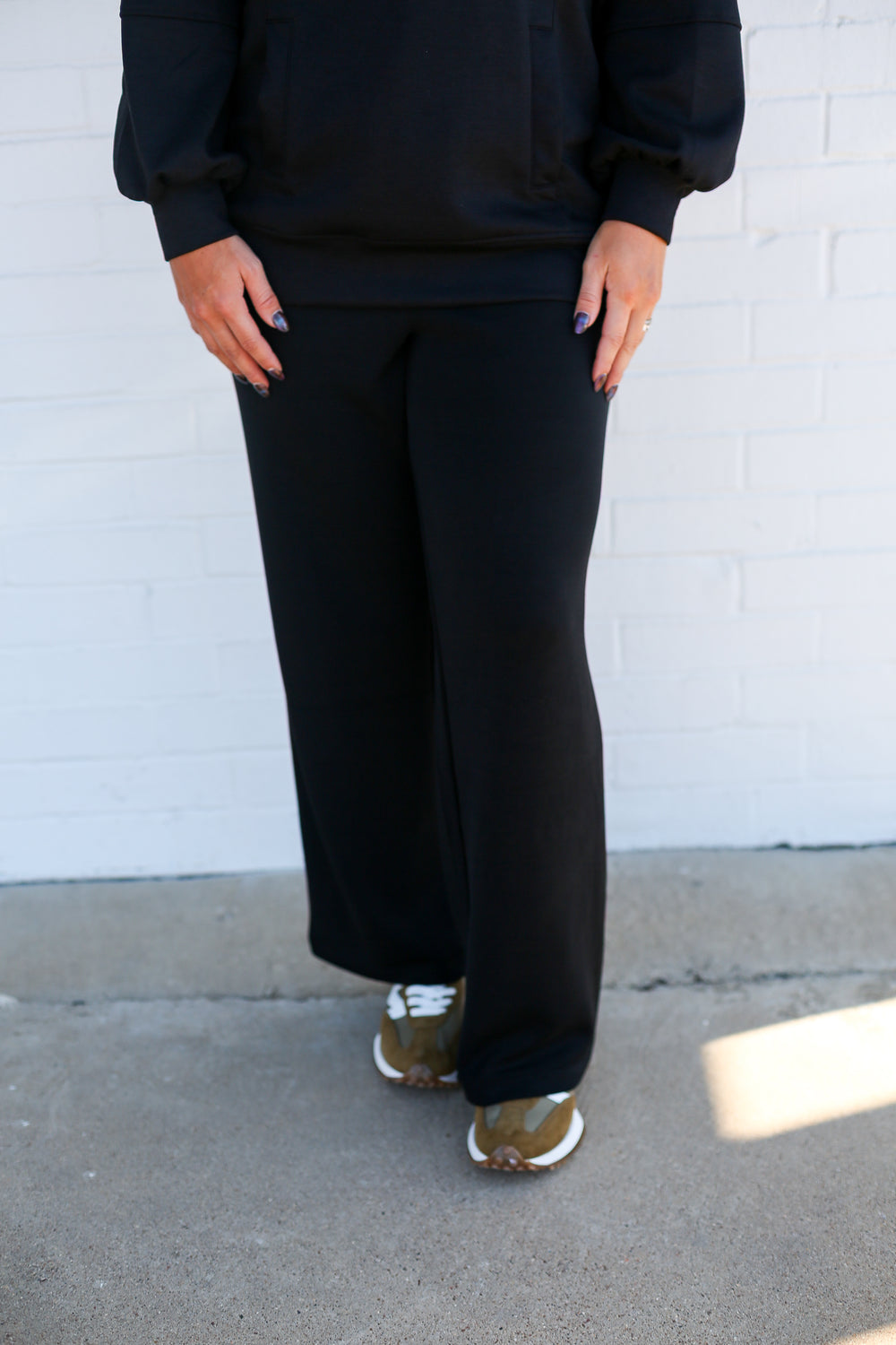 Black Caxton Wide Leg Pants