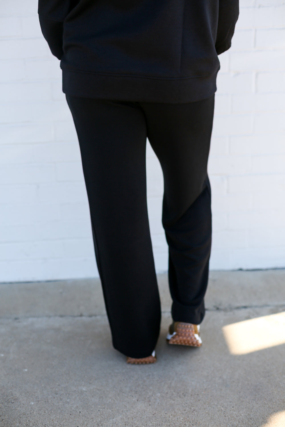 Black Caxton Wide Leg Pants
