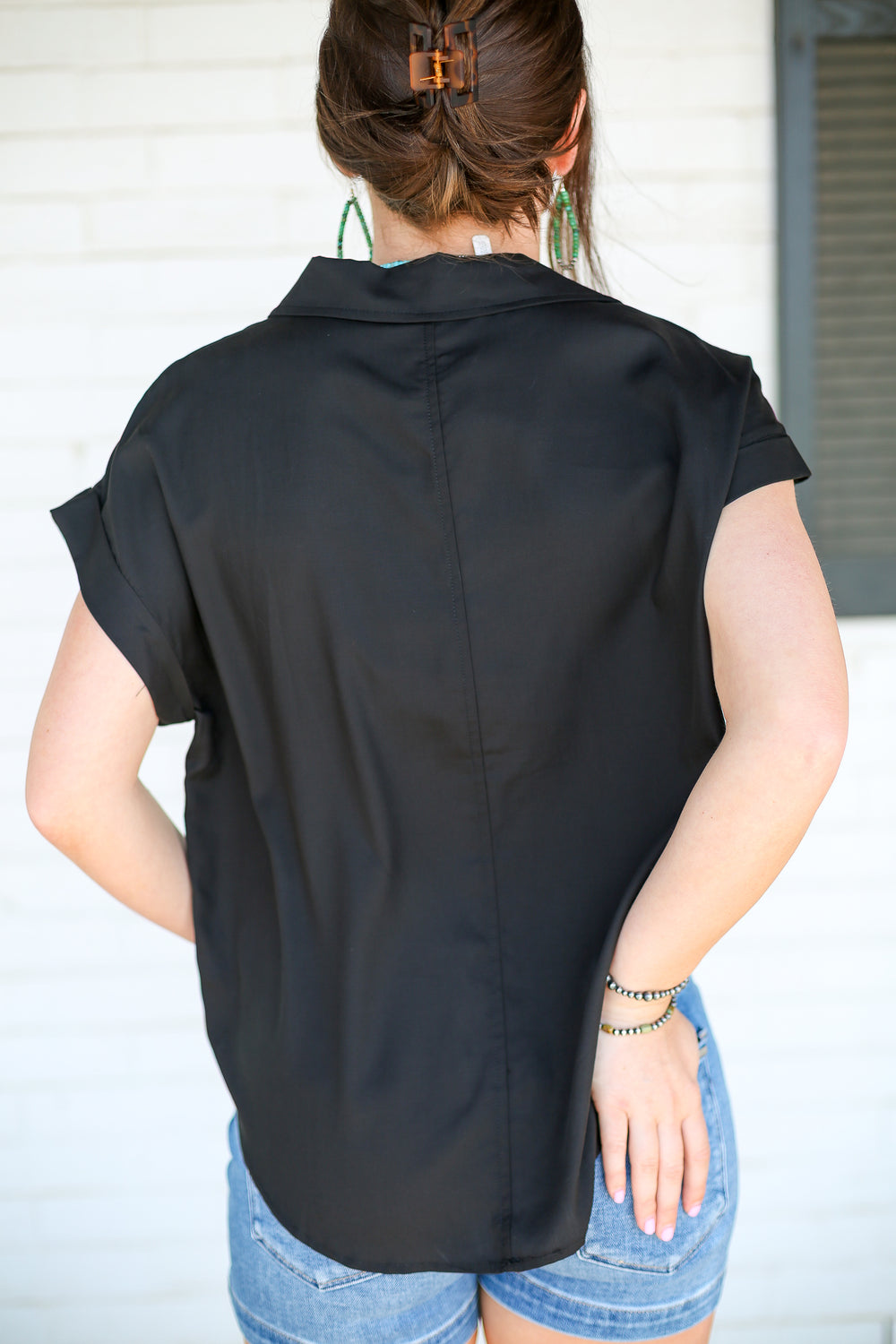 Black Easy Days Blouse