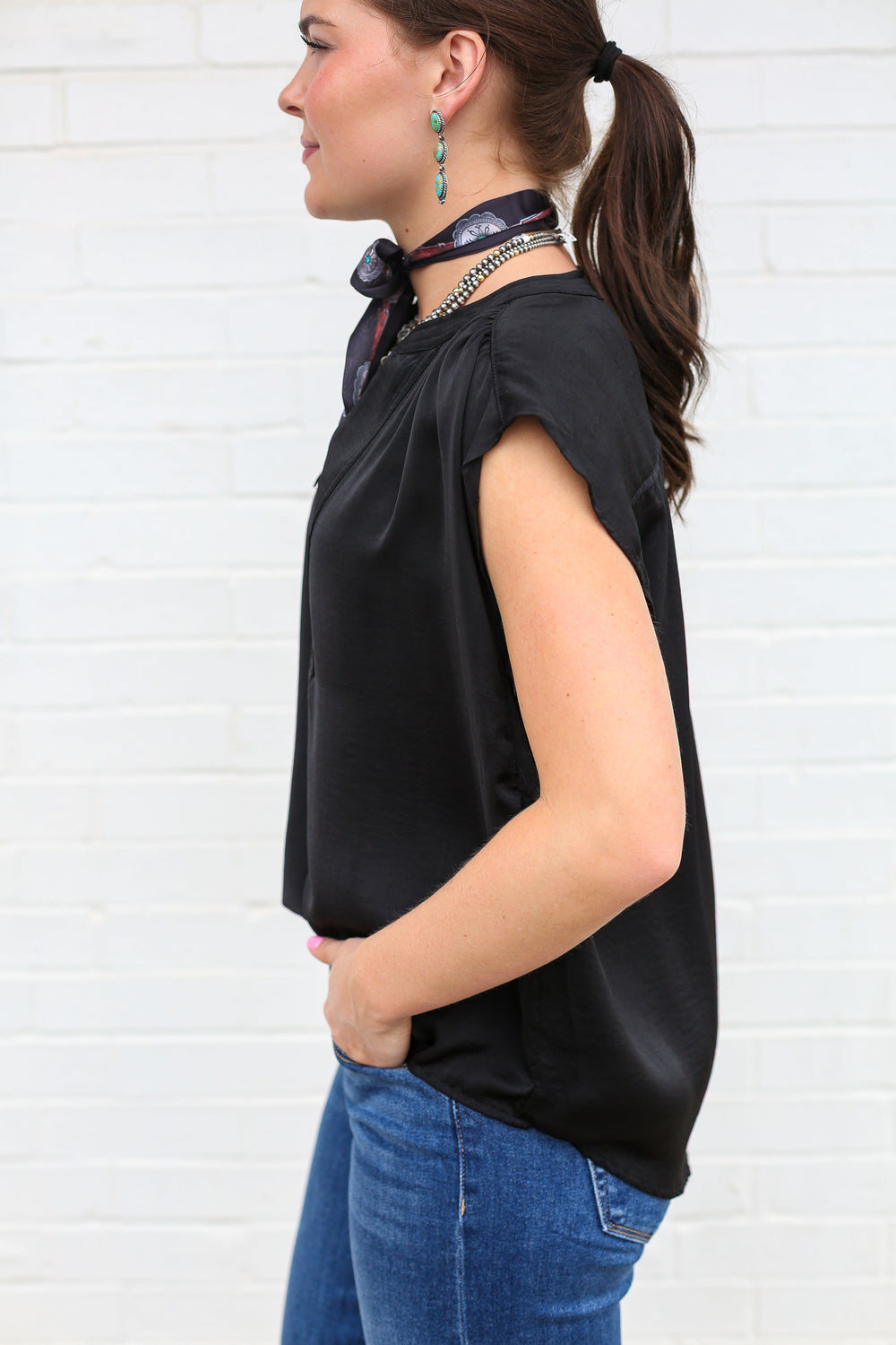 Black Everyday Breeze Blouse