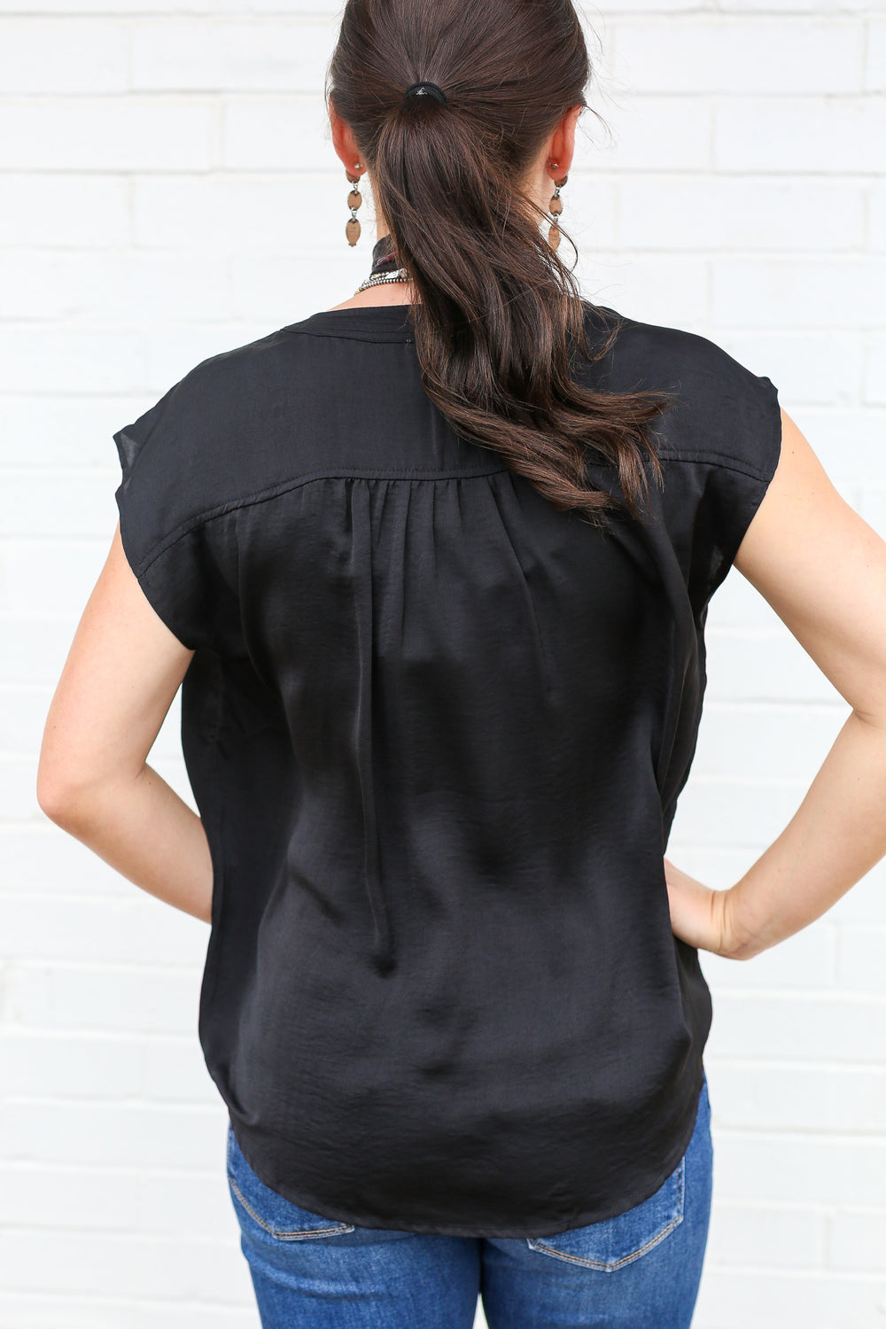 Black Everyday Breeze Blouse