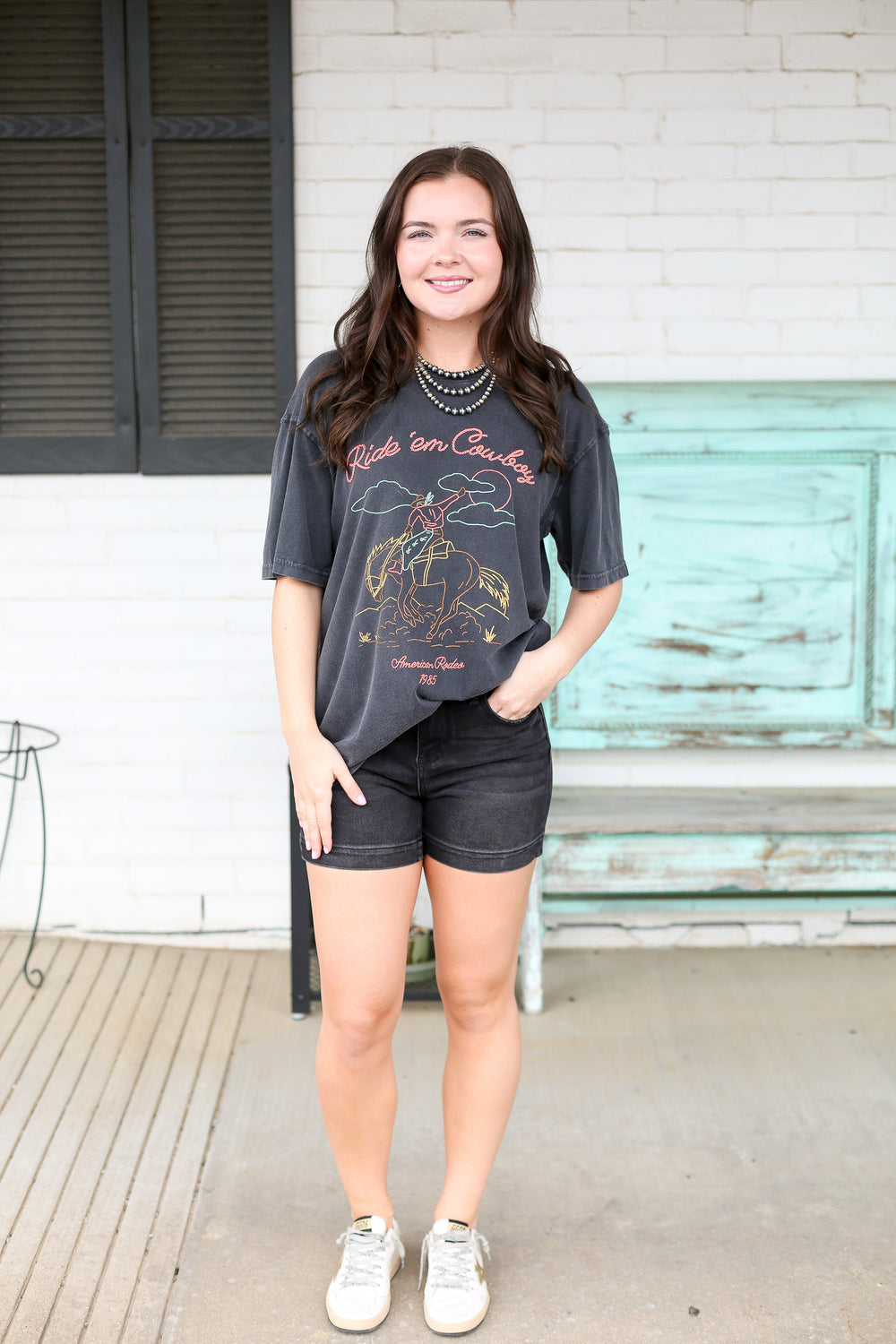 Black High Rise Shorts