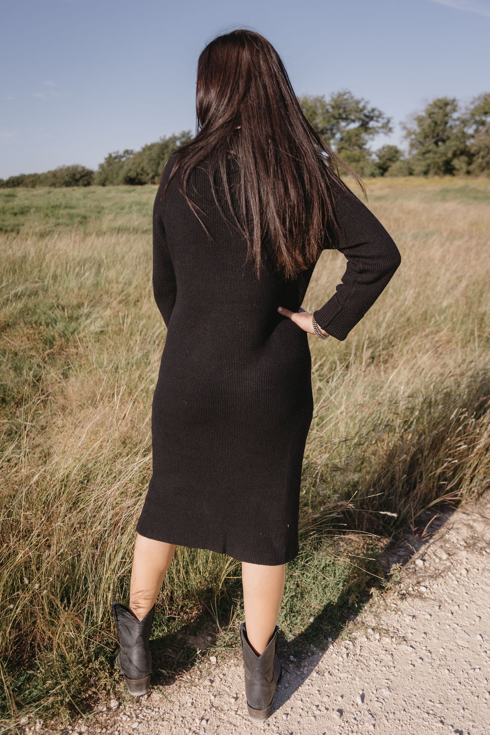 Black Turtleneck Sweater Dress