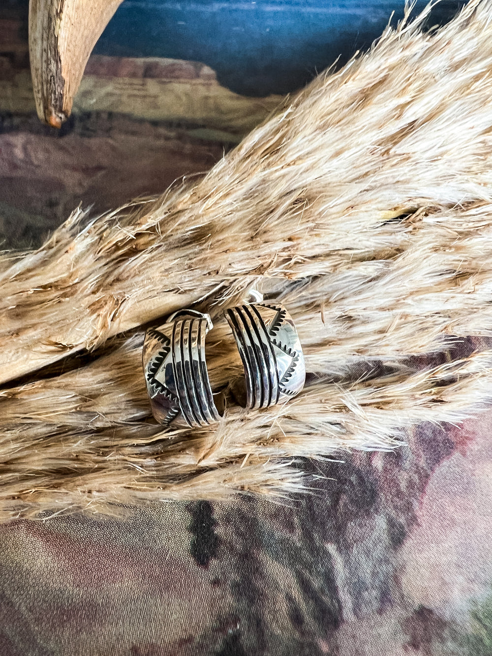 Petite Aztec Hoop (Variations Available)