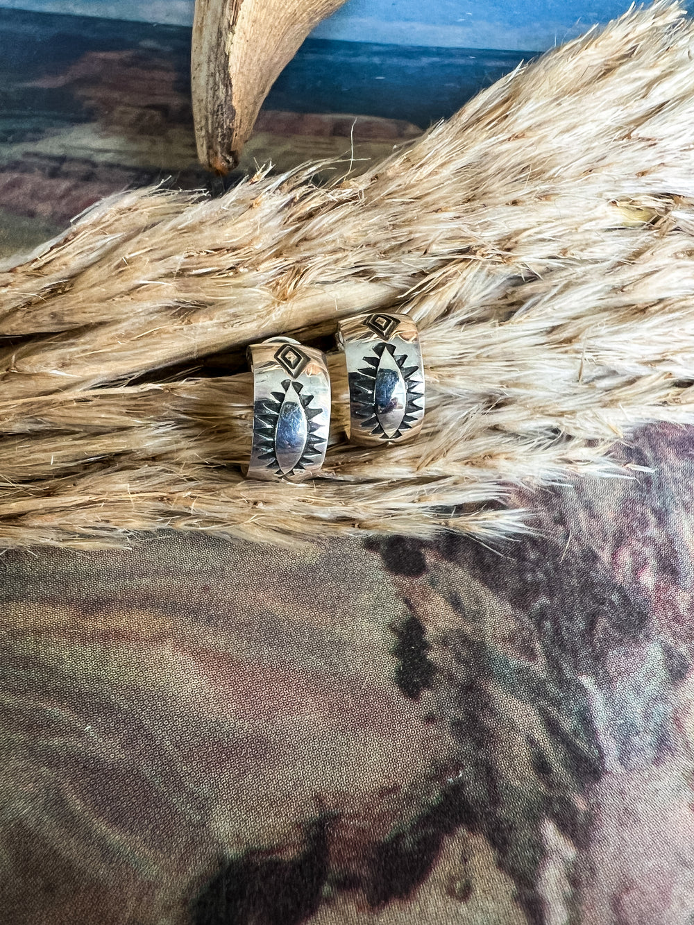 Petite Aztec Hoop (Variations Available)