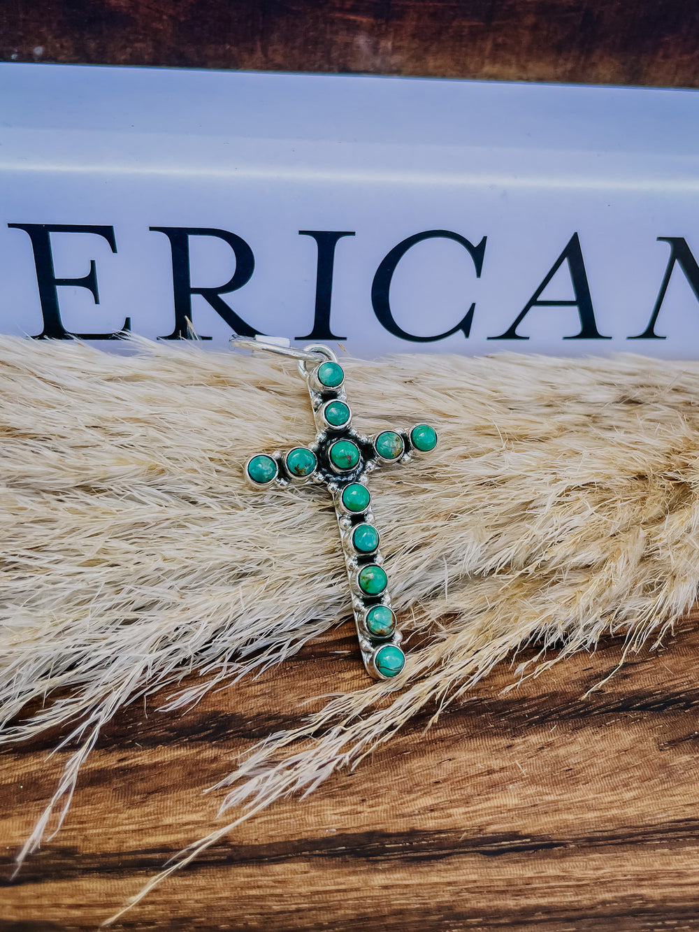 Carico Lake Turquoise Cross Pendant