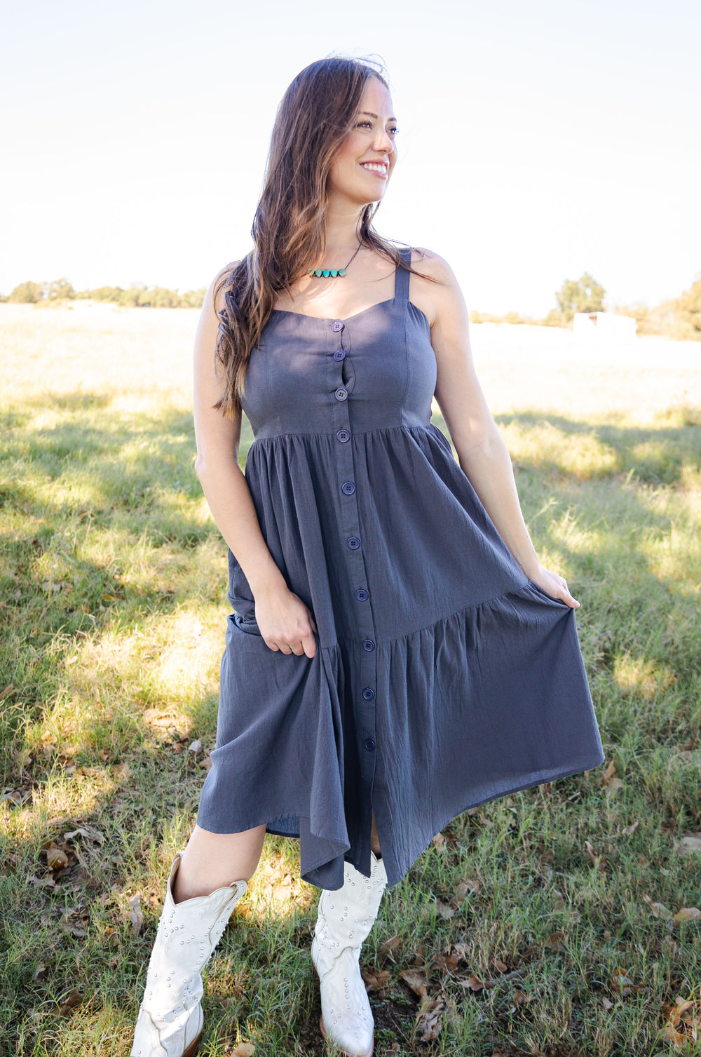 Charcoal Tank Dress