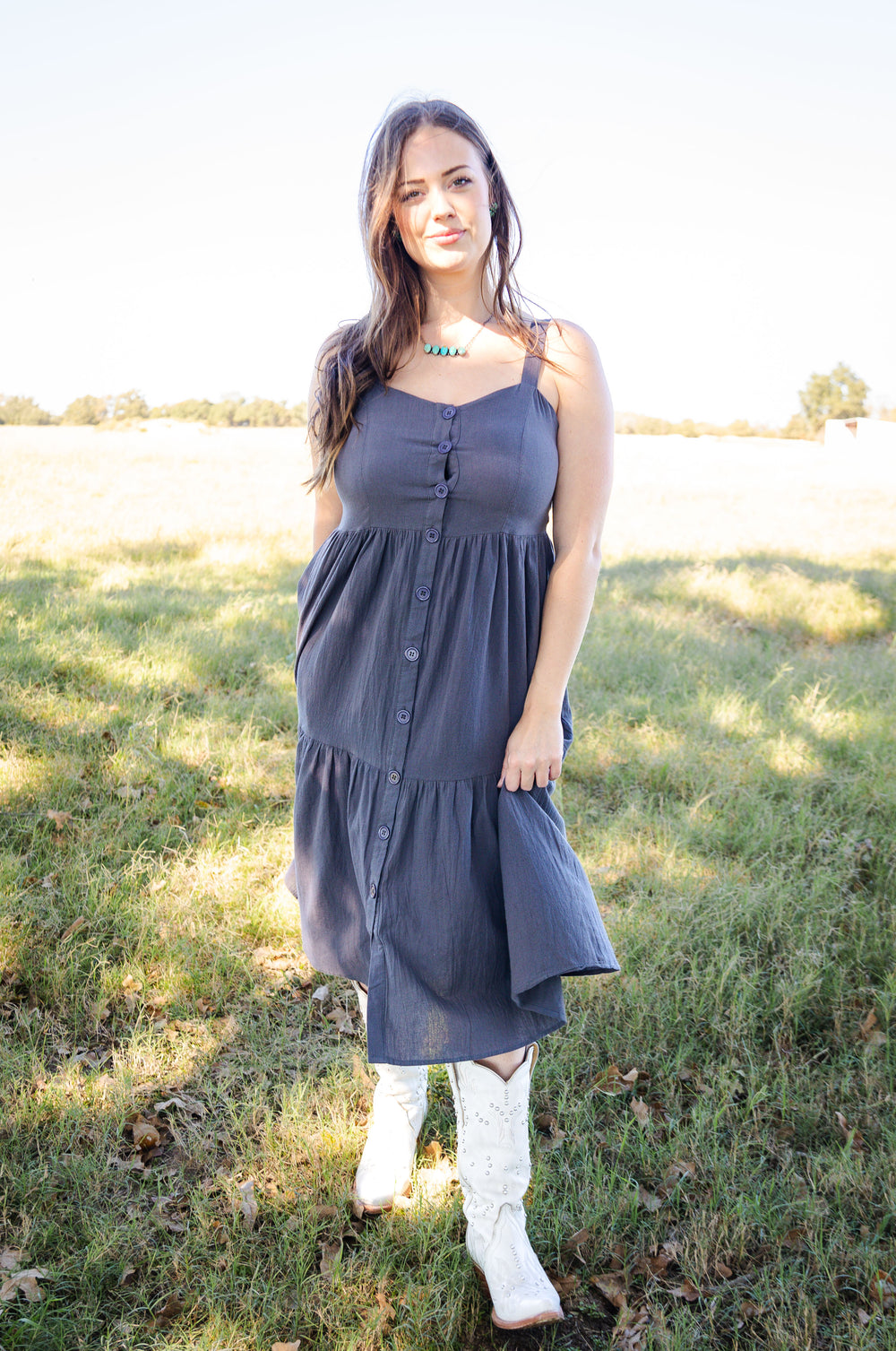 Charcoal Tank Dress