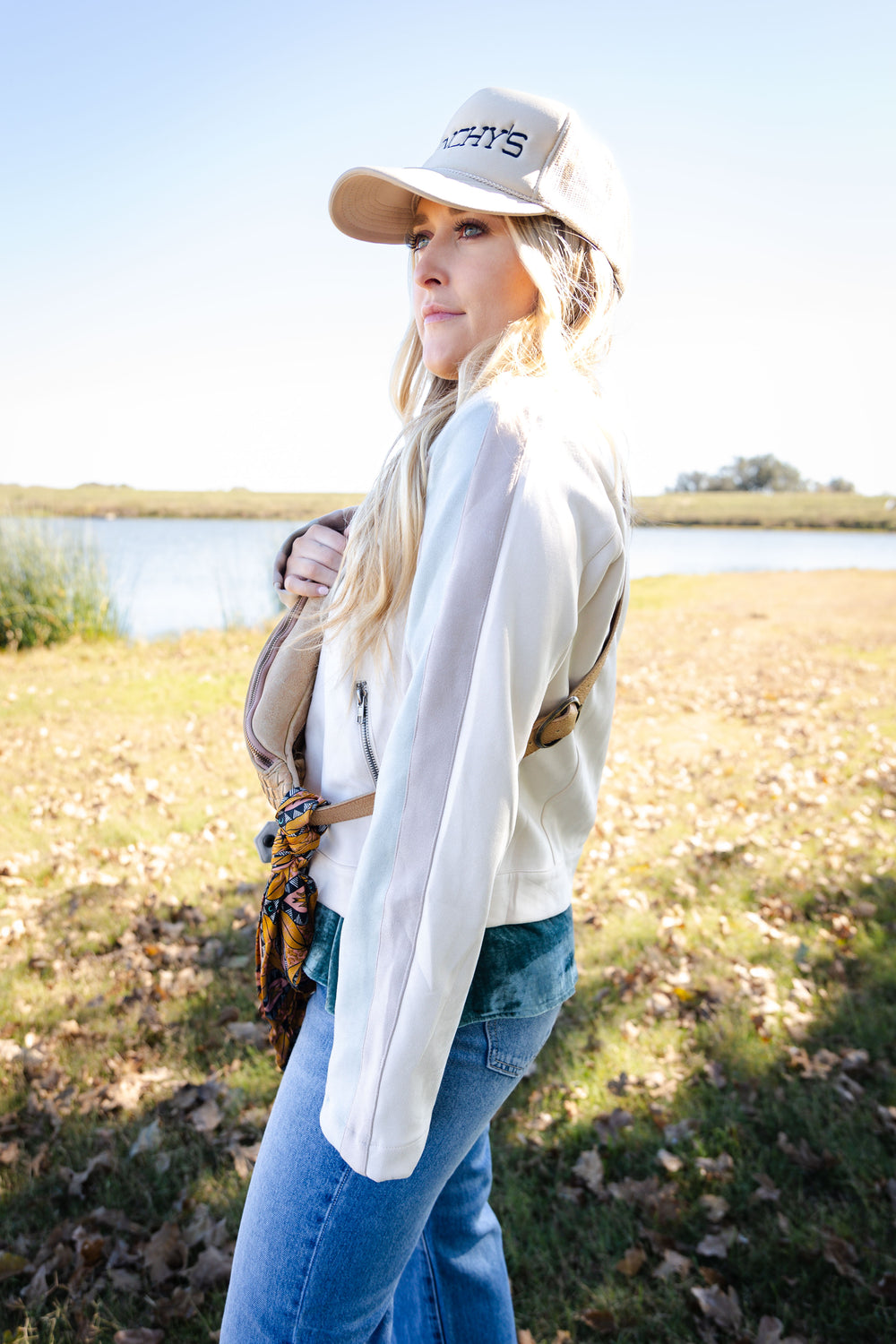 Color Block Moto Jacket