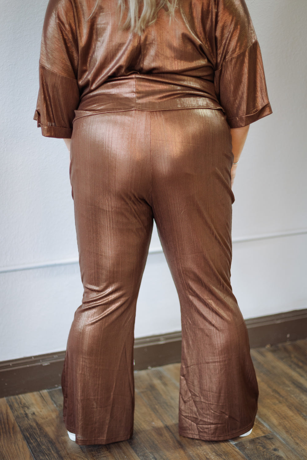 Copper Shine Elastic Pants