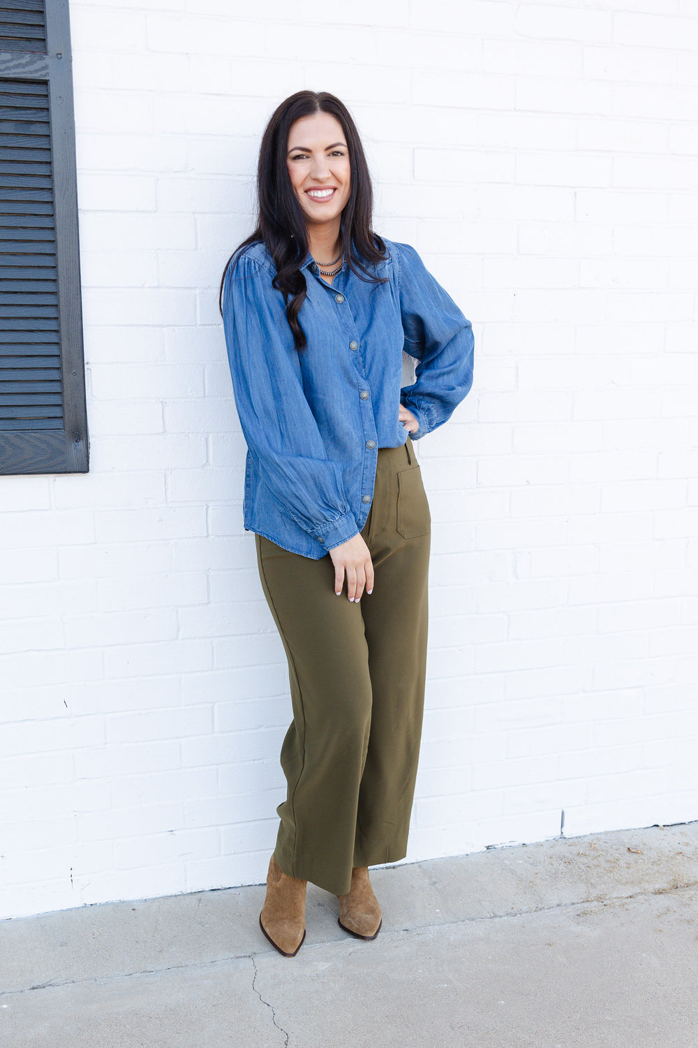 Cowboy Blues Oversized Buttondown