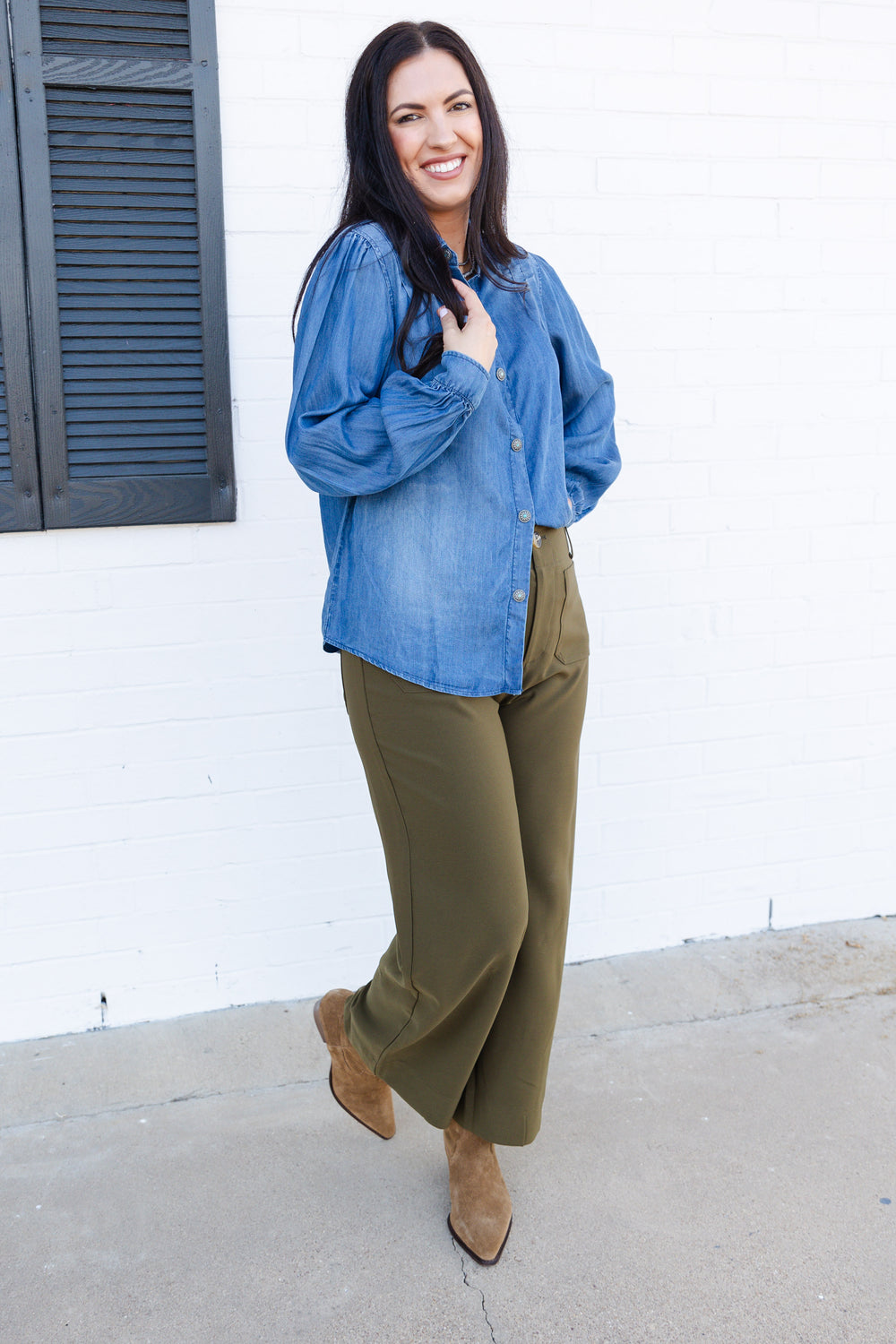 Cowboy Blues Oversized Buttondown