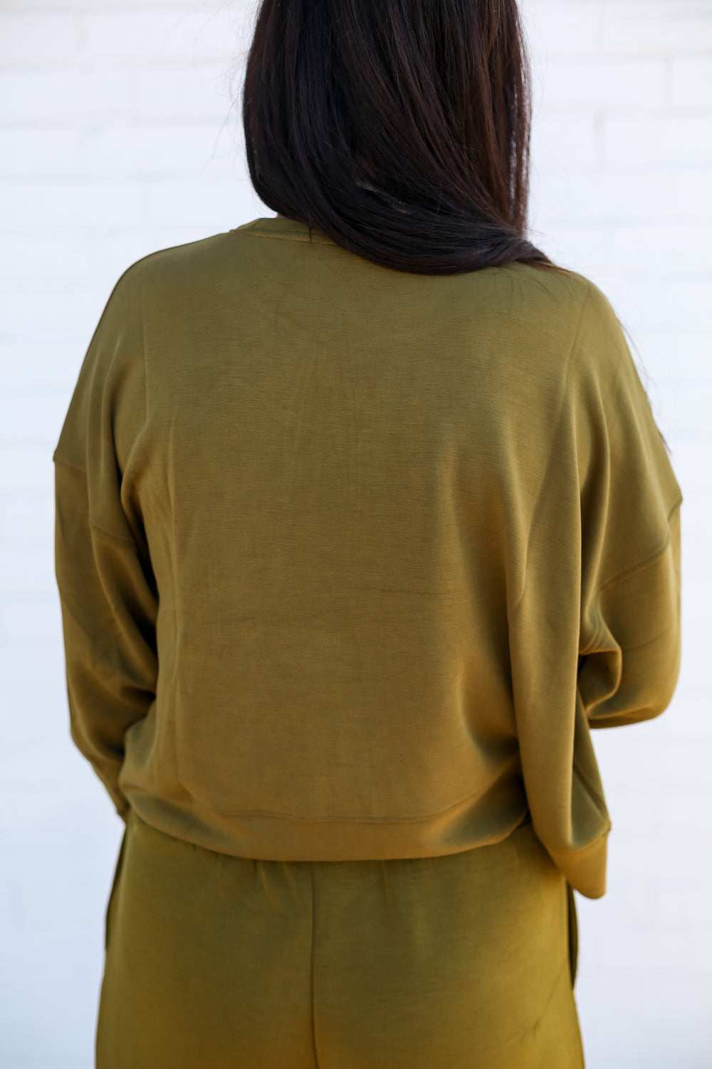 Camo Green Caxton Dropped Shoulder Sweatshirt