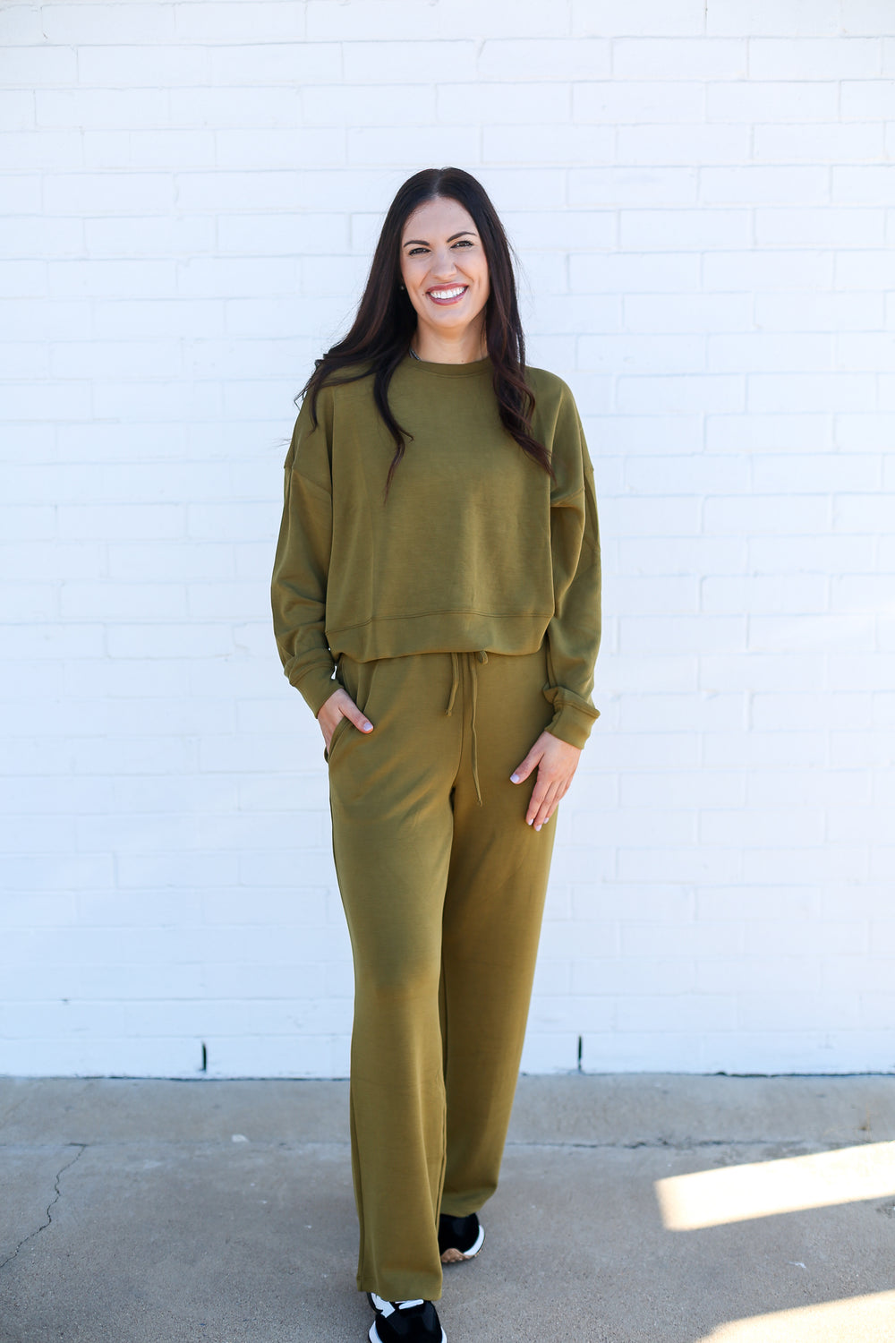 Camo Green Caxton Wide Leg Pants