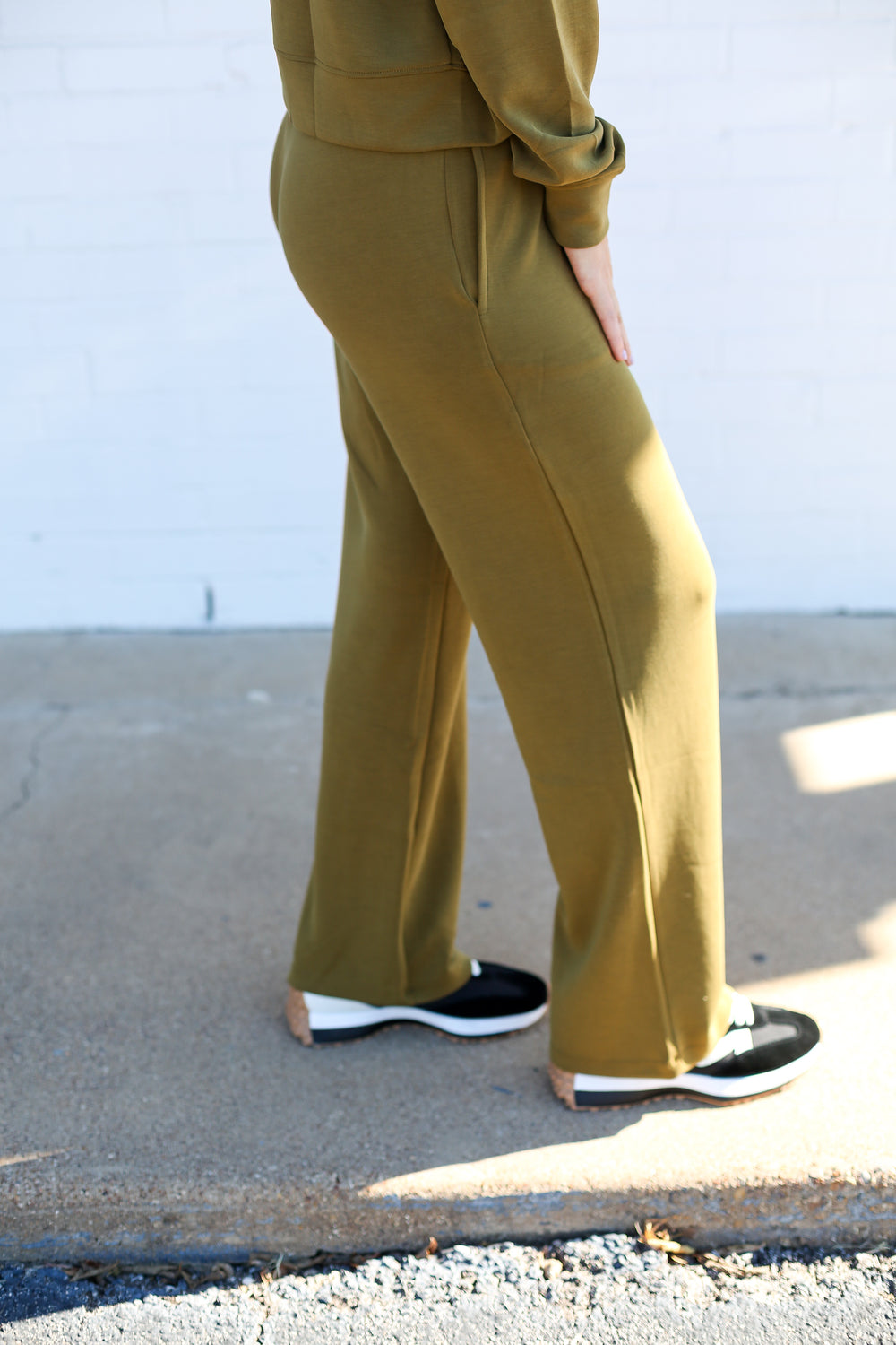Camo Green Caxton Wide Leg Pants
