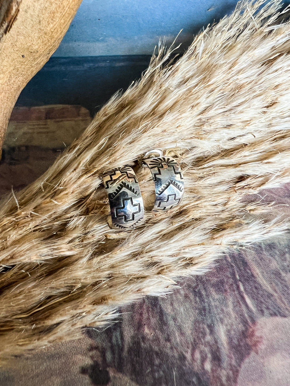 Petite Aztec Hoop (Variations Available)