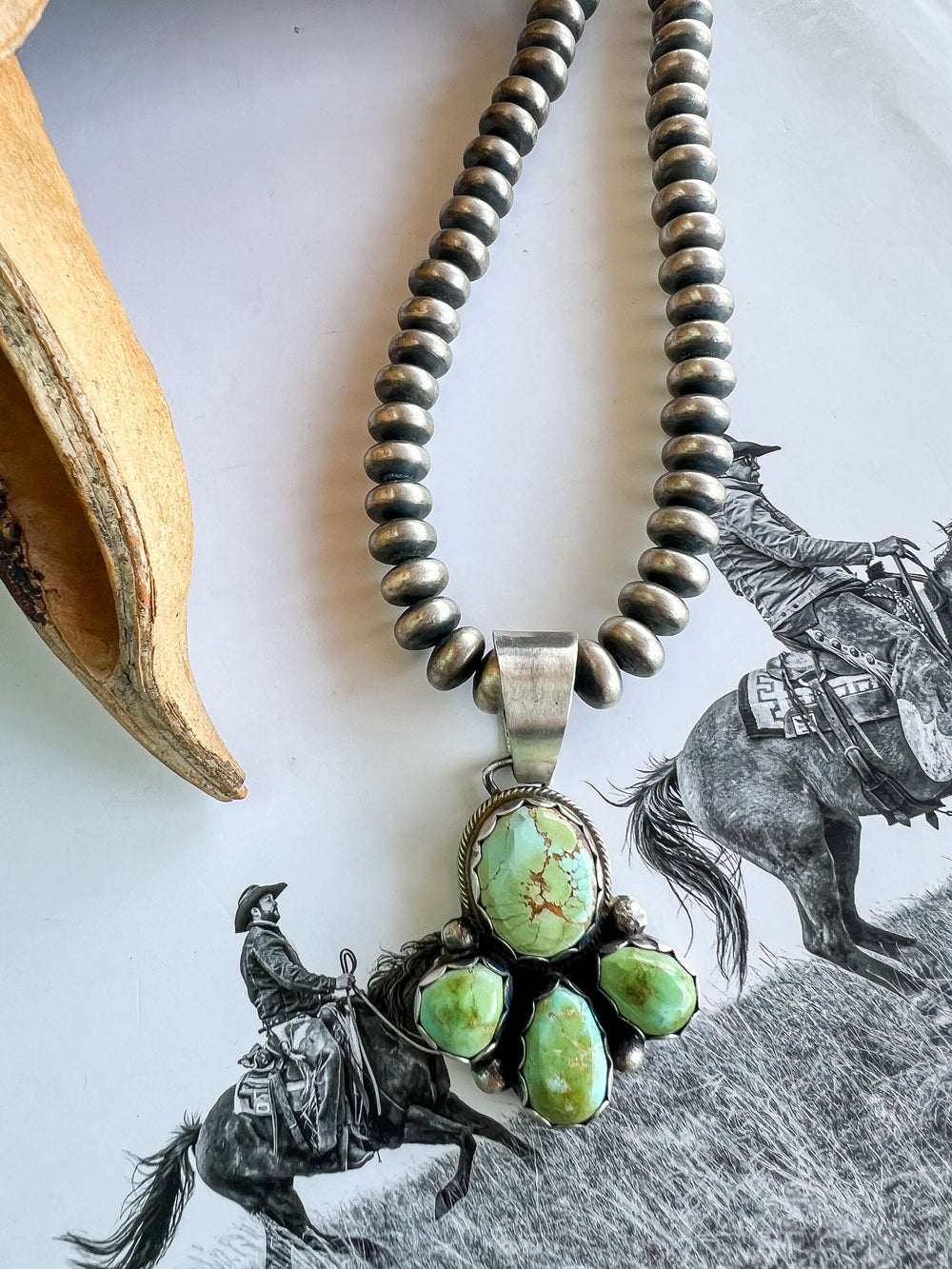 Carico Lake Turquoise Trio Pendant