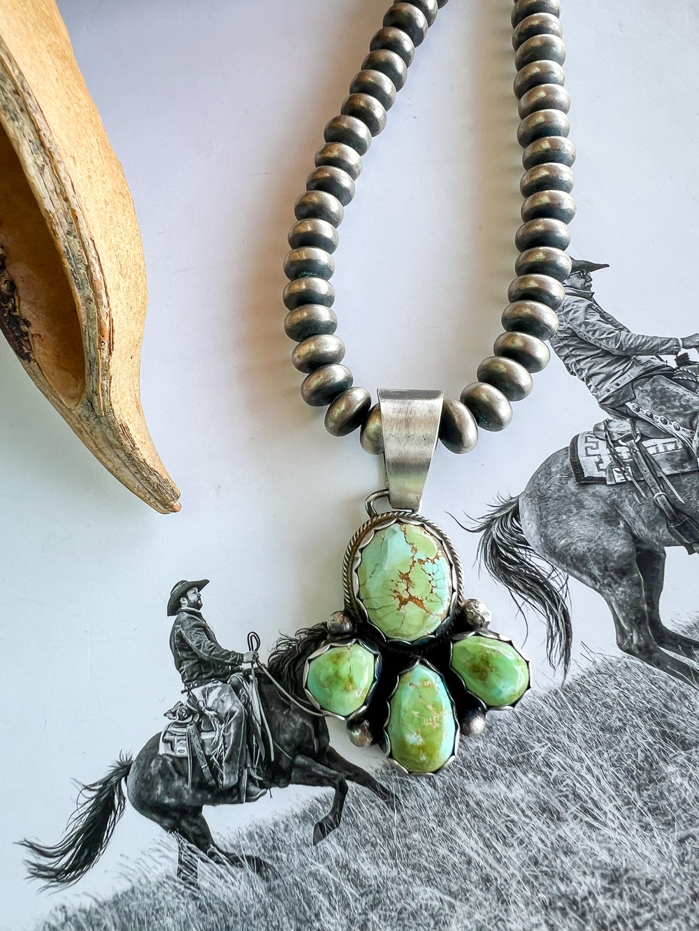 Carico Lake Turquoise Trio Pendant