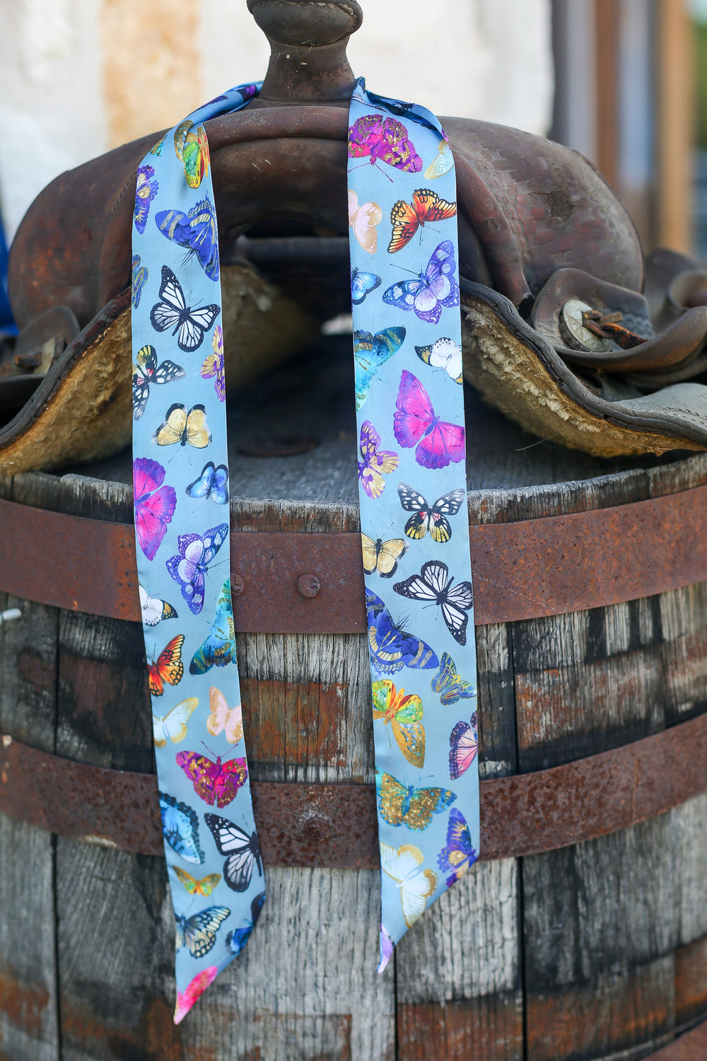 Chambray Butterfly Twilly