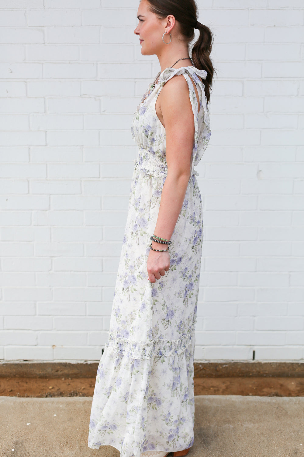 Charlotte Baby Blues Floral Printed Dress