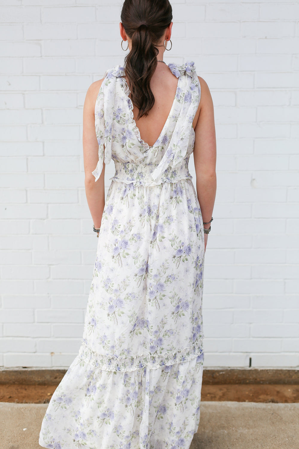 Charlotte Baby Blues Floral Printed Dress