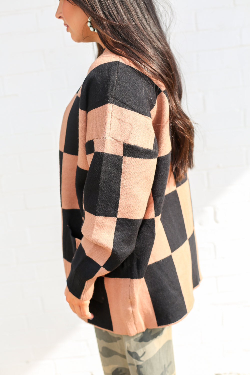 Checkerboard Cardigan