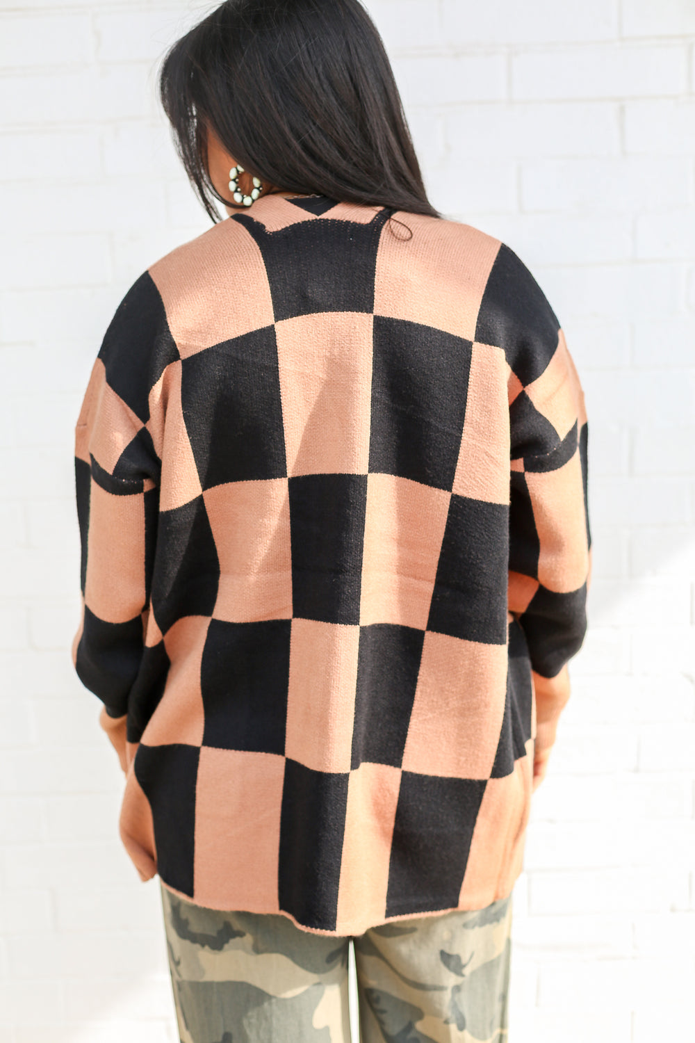 Checkerboard Cardigan