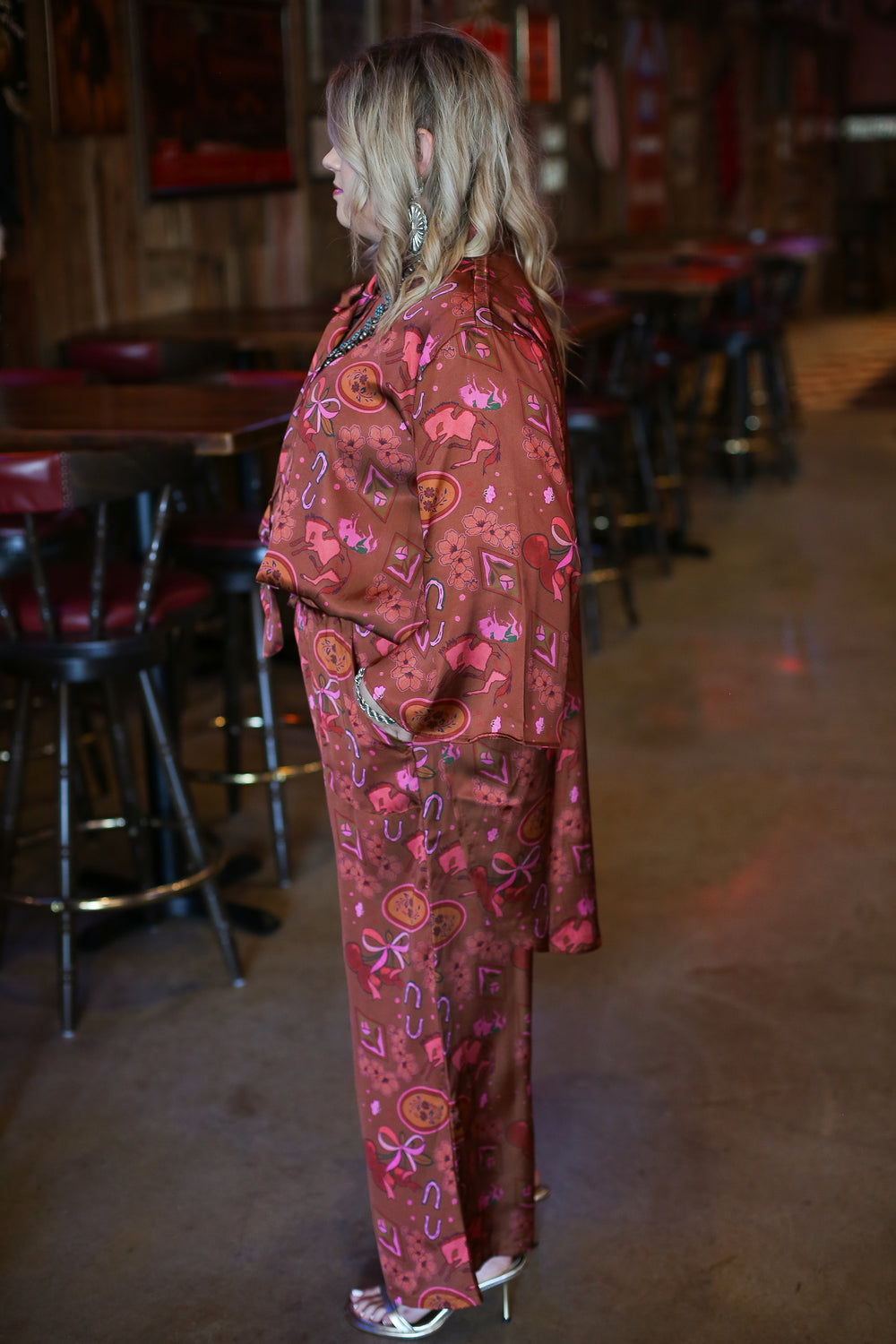 Cherie Bronze Satin Set