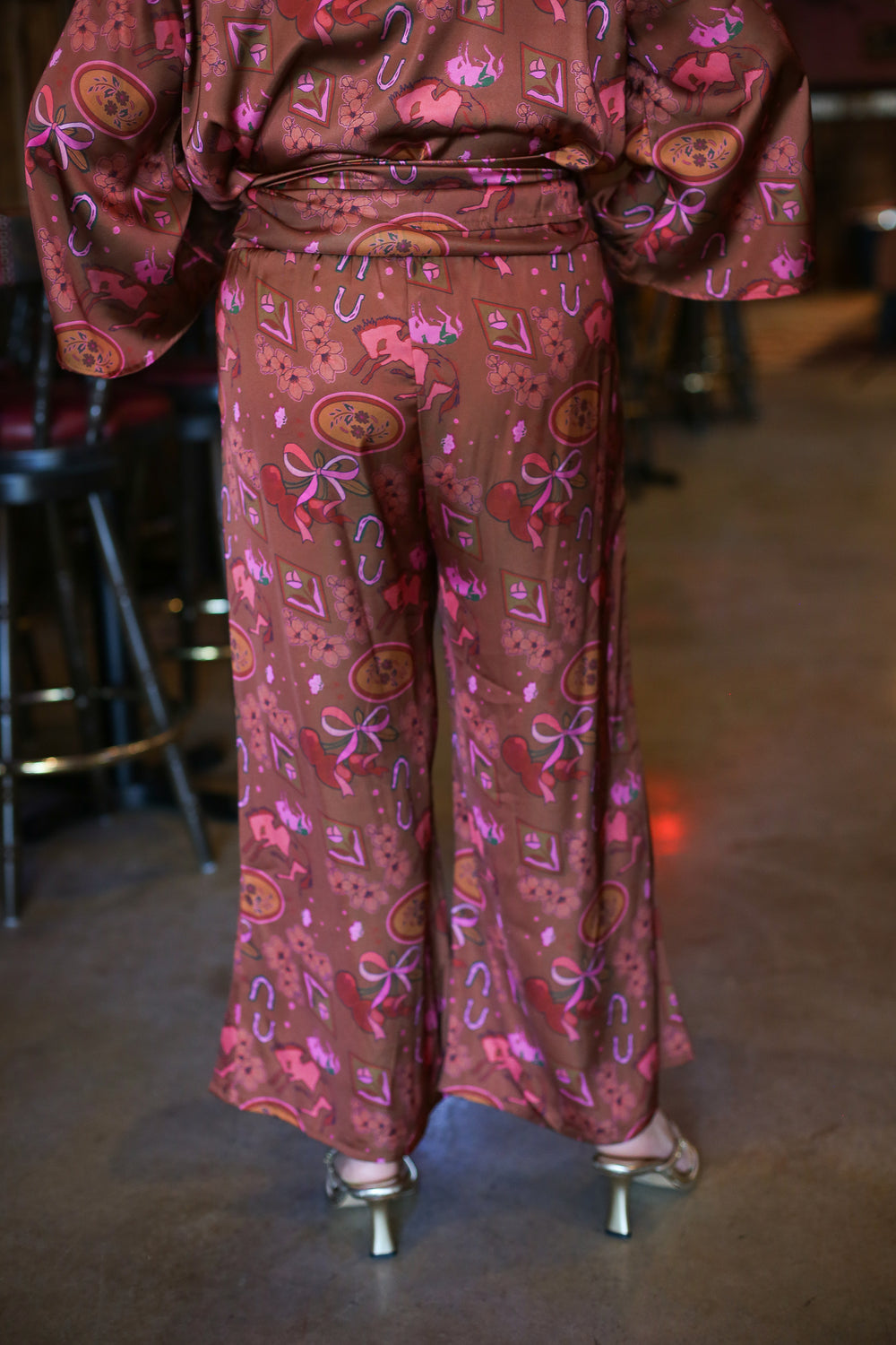 Cherie Bronze Satin Set