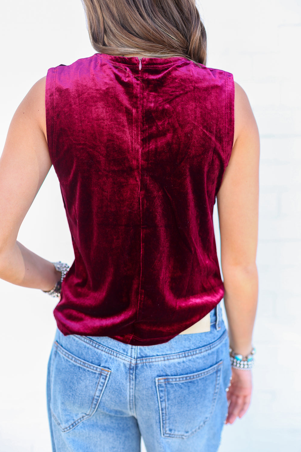 Cherry Shaunee Crew Neck Blouse