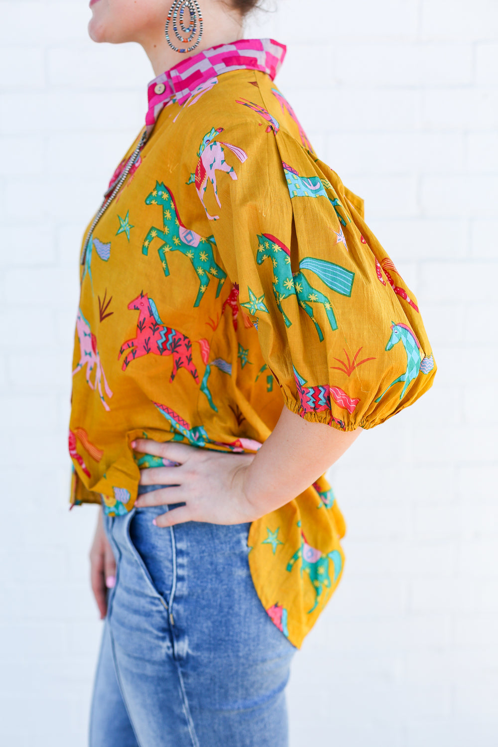 Cosmic Cowgirl Button Down Blouse