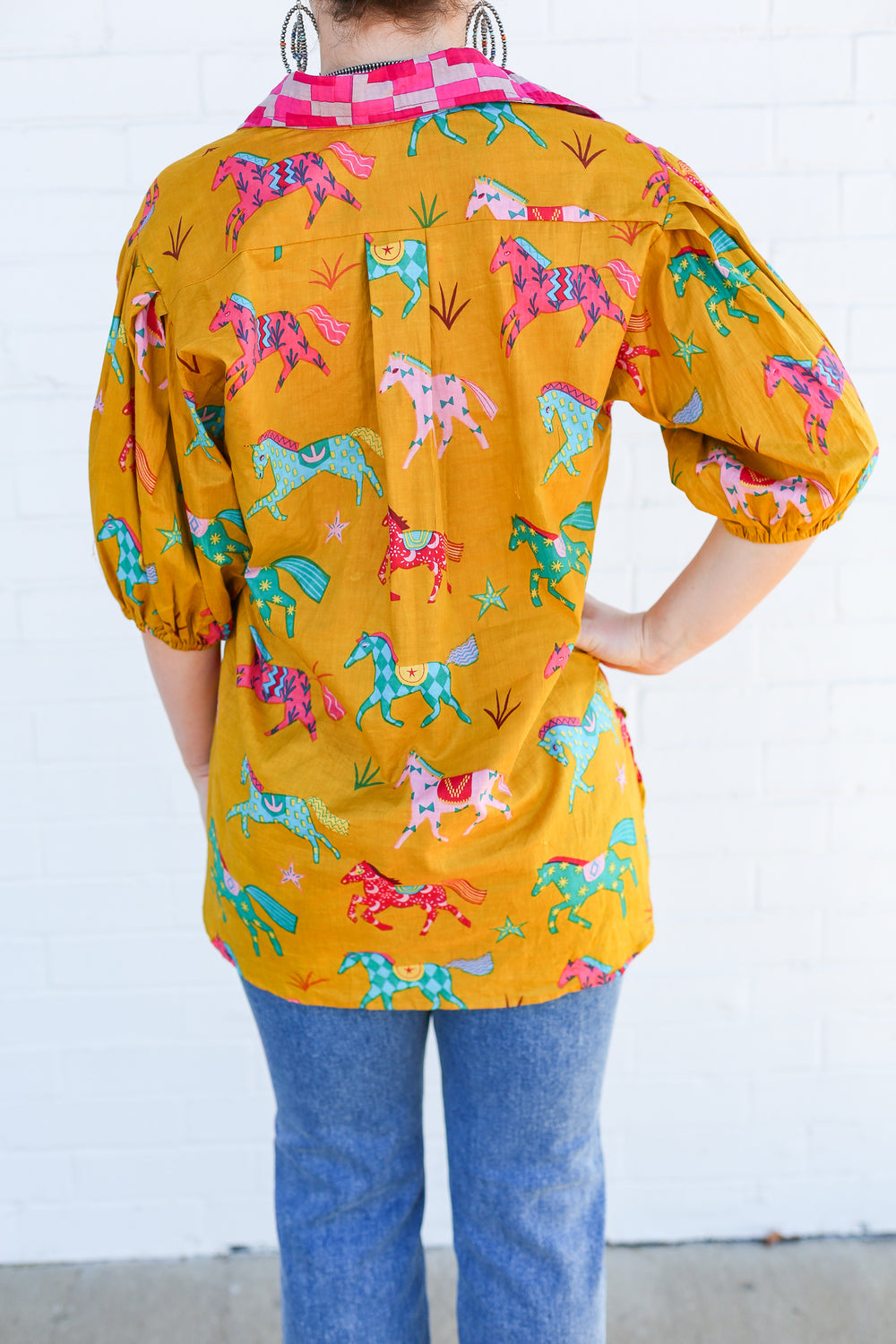 Cosmic Cowgirl Button Down Blouse