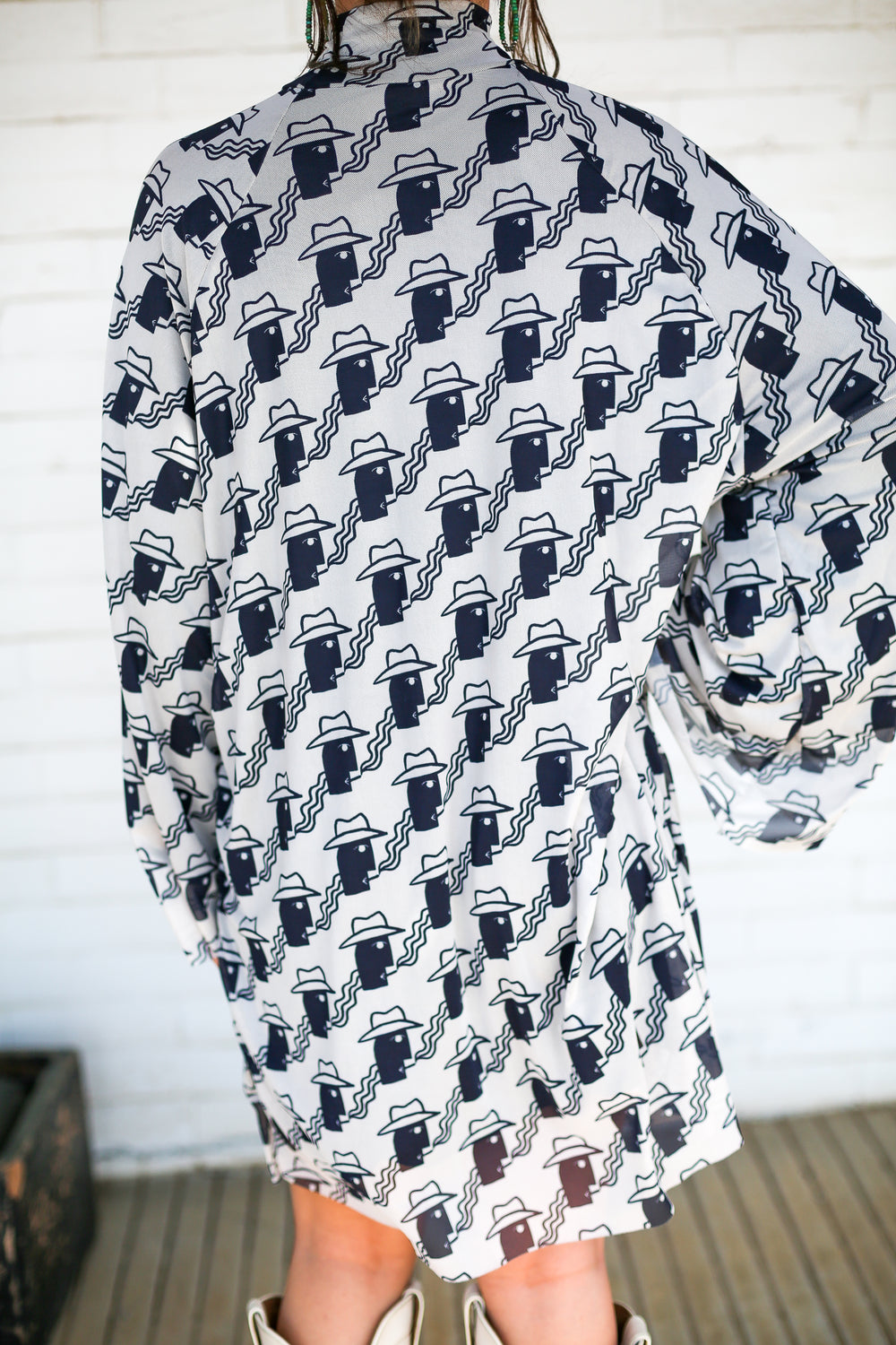 Cowboy Mesh Tunic Dress