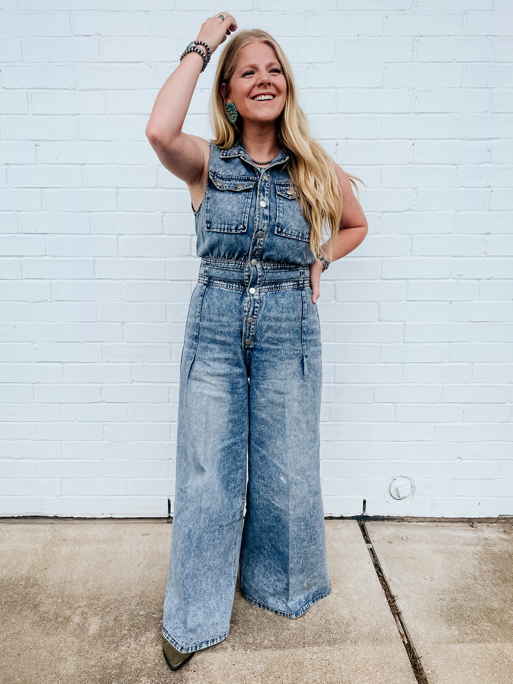 Riveter Wide Leg Jumpsuit