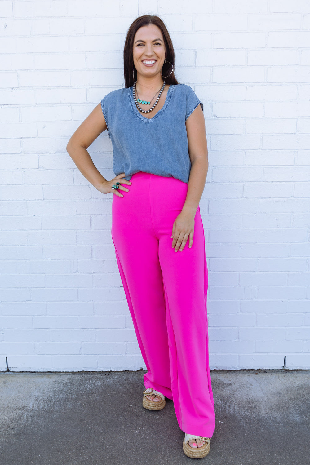 Playful in Pink Slacks