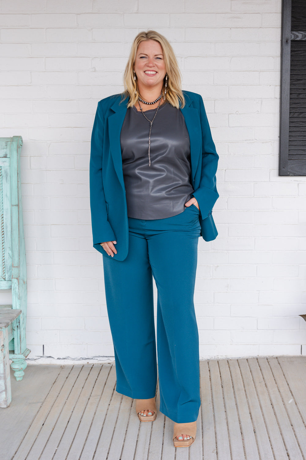 Deep Teal Trousers