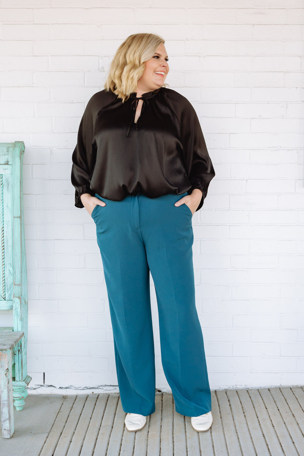 Deep Teal Trousers