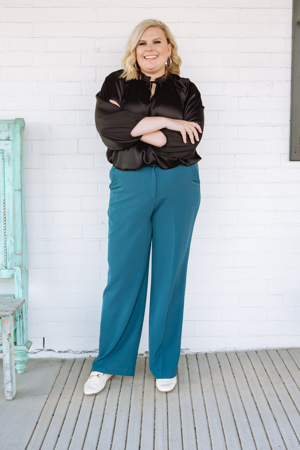 Deep Teal Trousers