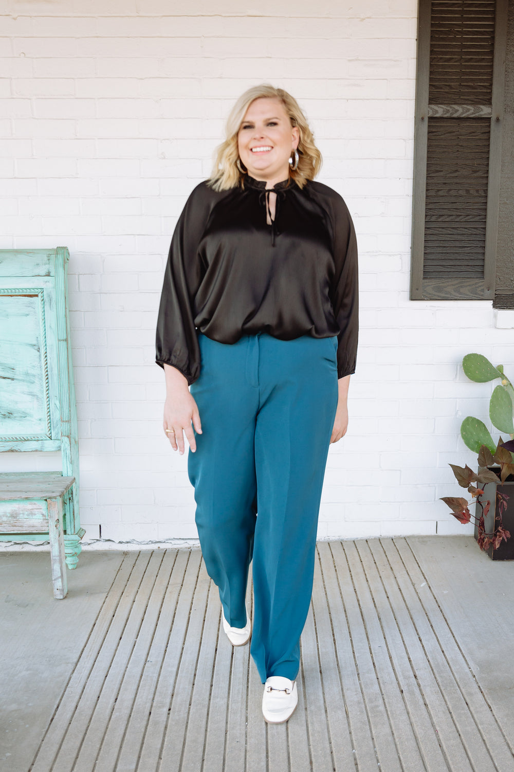 Deep Teal Trousers