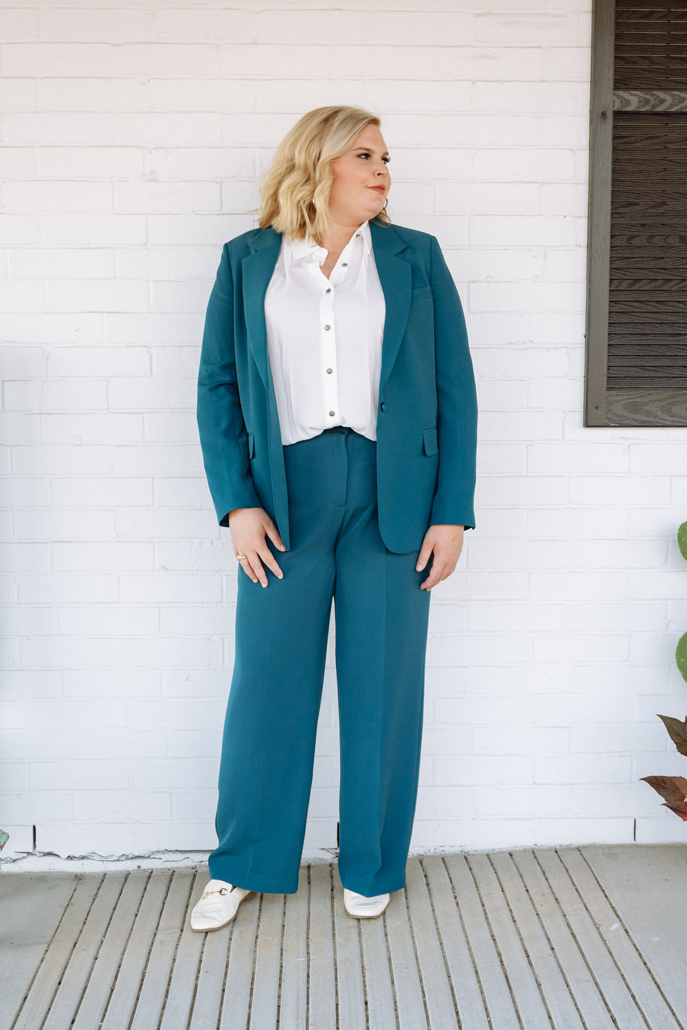 Deep Teal Trousers