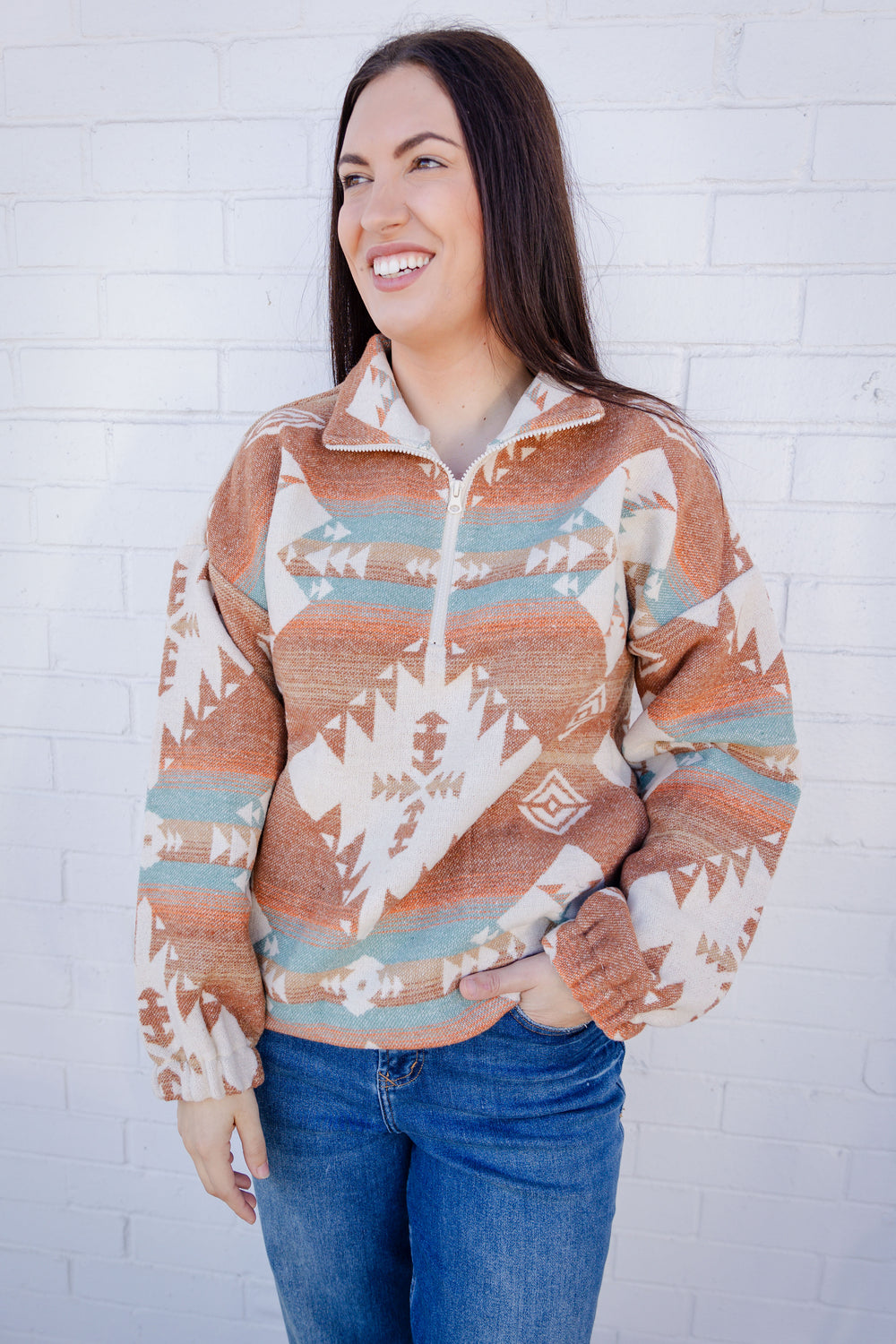 Desert Aztec Quarter Zip