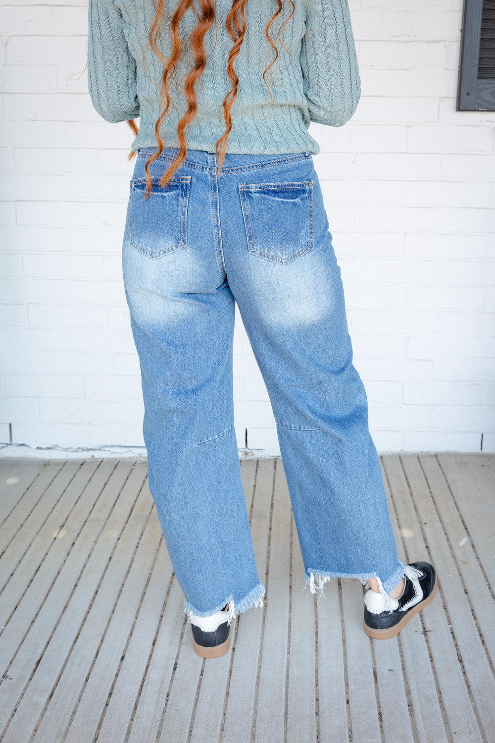 Distressed Horseshoe Jeans