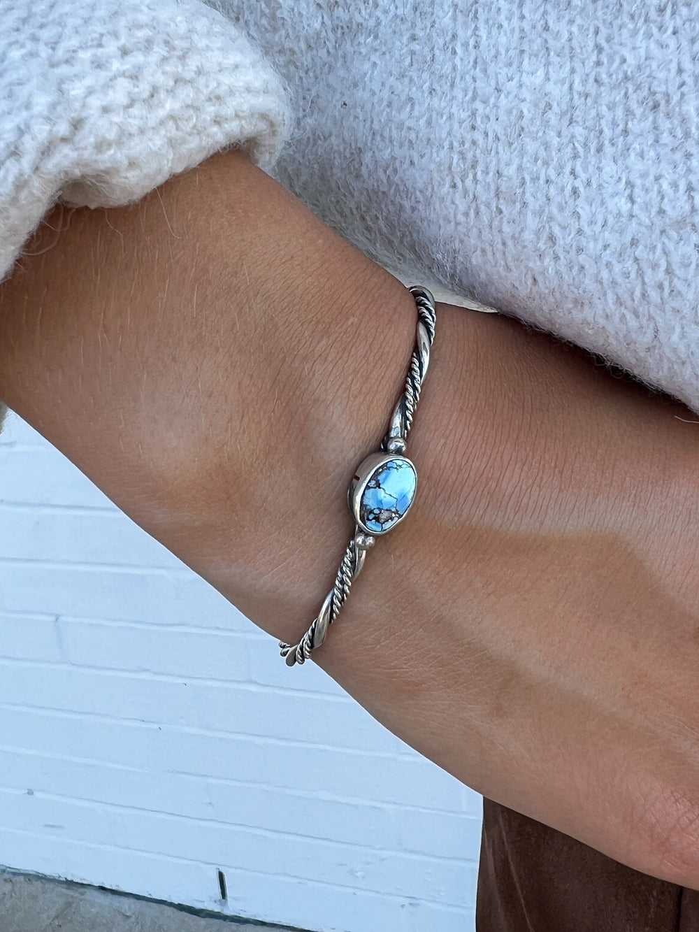 Dainty Twisted Rope Golden Hills Stacker Cuff