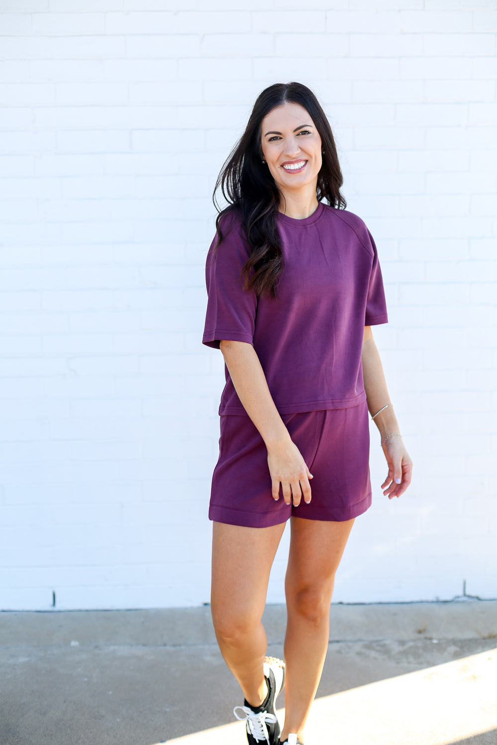 Dark Plum Caxton Lounge Shorts