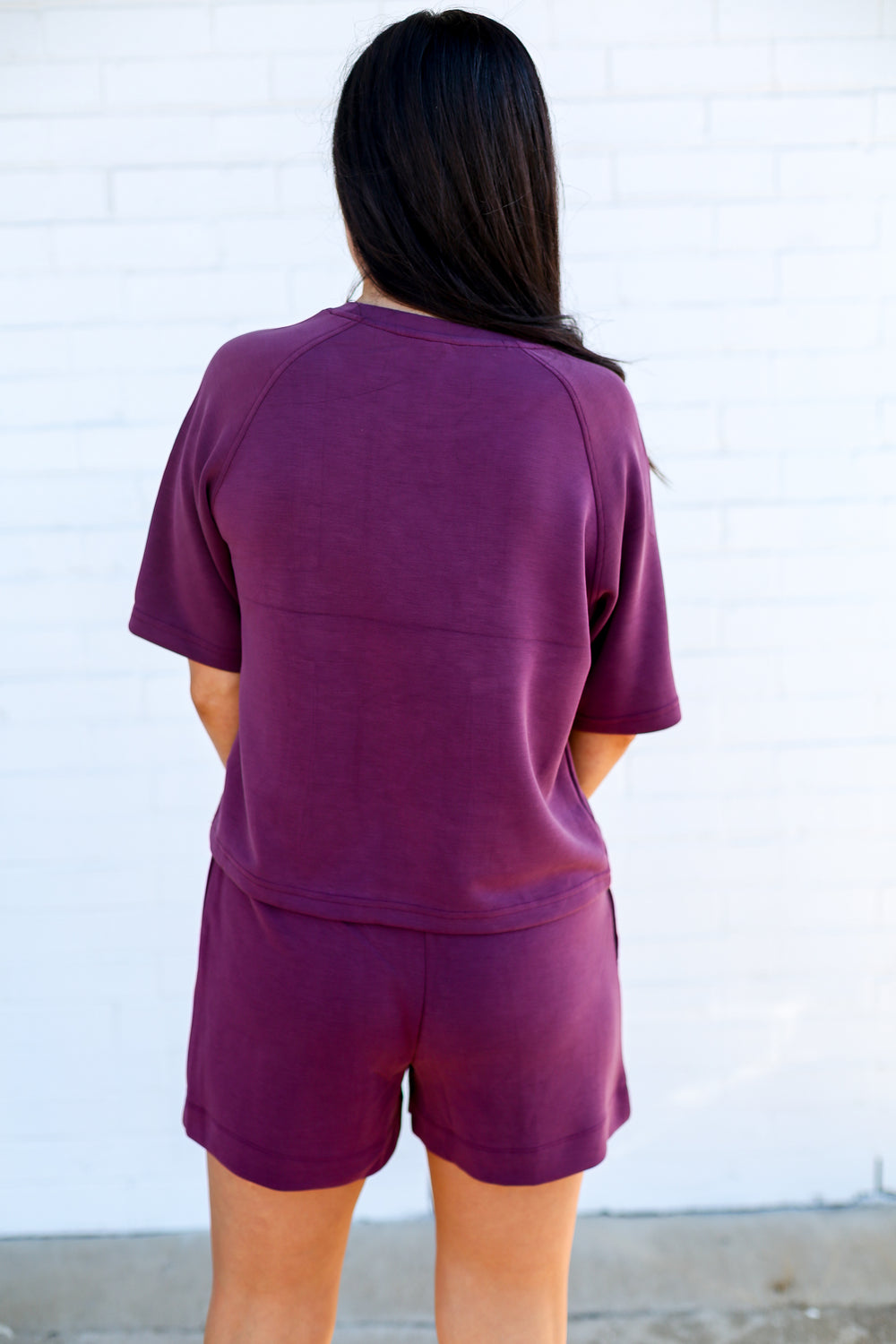 Dark Plum Caxton Lounge Shorts