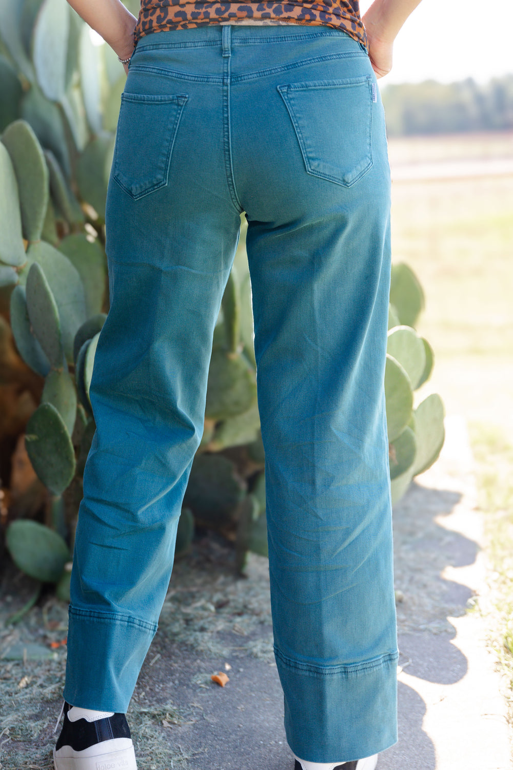 Deep Teal Holly Jeans