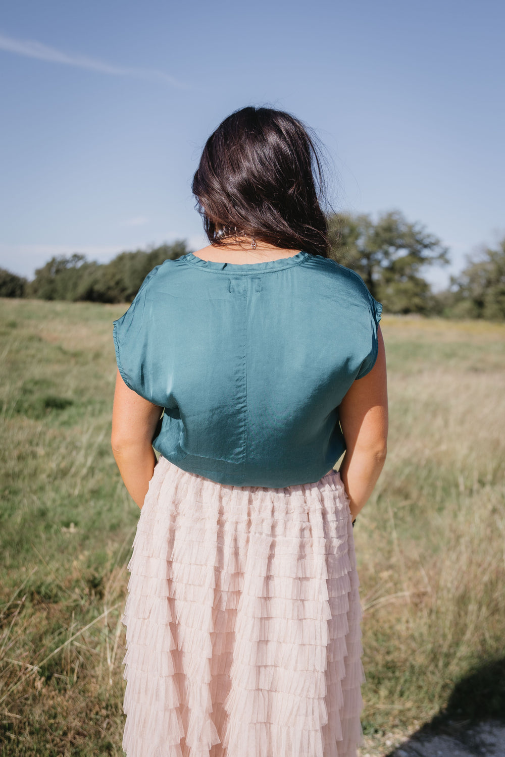 Deep Teal Yanis Blouse