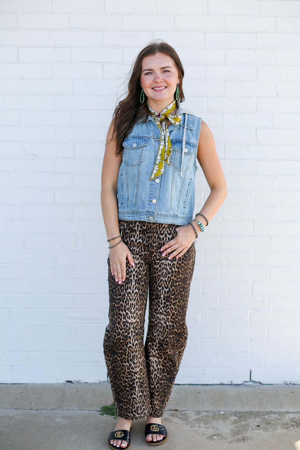 Denim Vest w/ Detachable Hoodie